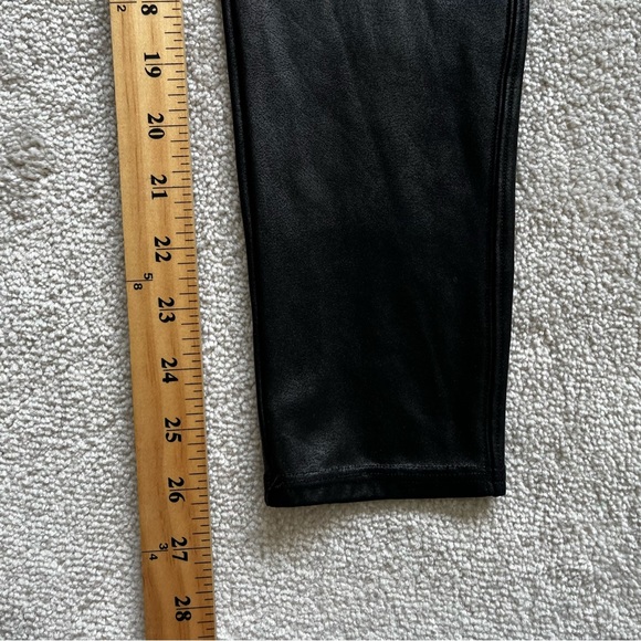 SPANX FAUX LEATHER LEGGINGS SIZE XL STYLISH CHIC MODERN MINIMALIST CONTEMPORARY - Picture 8 of 9